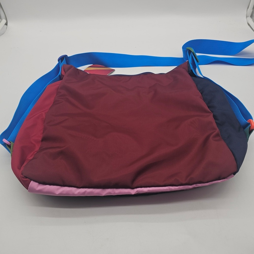 NWT Cotopaxi Taal 16 L Convertible Tote Del Dia Green maroon Bright Blue strap - Picture 3 of 3
